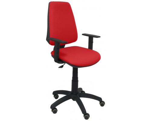 SILLA ELCHE CP BALI ROJO BRAZOS REGULABLES RUEDAS