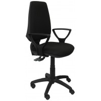 PIQUERAS Y CRESPO Silla Elche S bali negro brazos fijos