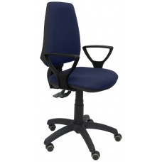 SILLA ELCHE S BALI AZUL MARINO BRAZOS FIJOS RUEDA