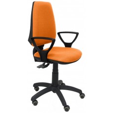 SILLA ELCHE S BALI NARANJA BRAZOS FIJOS RUEDAS DE