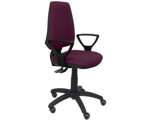 SILLA ELCHE S BALI MORADO BRAZOS FIJOS RUEDAS DE