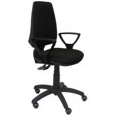 SILLA ELCHE S BALI NEGRO BRAZOS FIJOS RUEDAS DE P