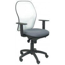 SILLA JORQUERA MALLA BLANCA ASIENTO BALI GRIS OSC