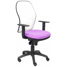 SILLA JORQUERA MALLA BLANCA ASIENTO BALI LILA