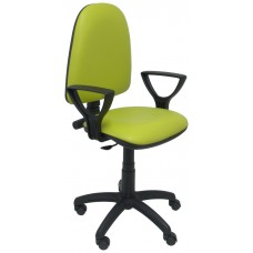 SILLA AYNA SIMILPIEL VERDE CON BRAZOS