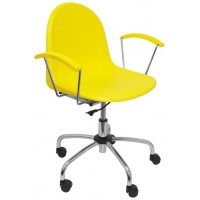 SILLA VES GIRATORIA COLOR AMARILLO