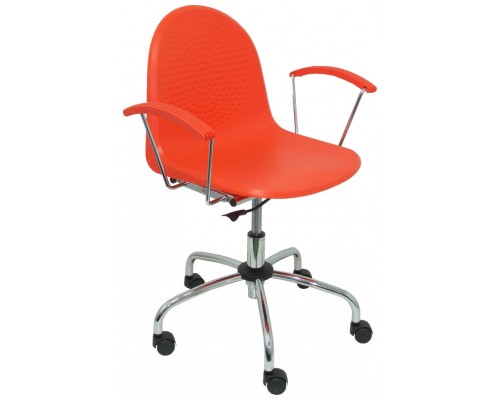 SILLA VES GIRATORIA COLOR NARANJA