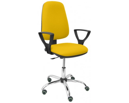 SILLA SOCOVOS BALI AMARILLO BRAZOS FIJOS