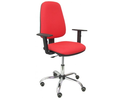 SILLA SOCOVOS BALI ROJO BRAZOS REGULABLES