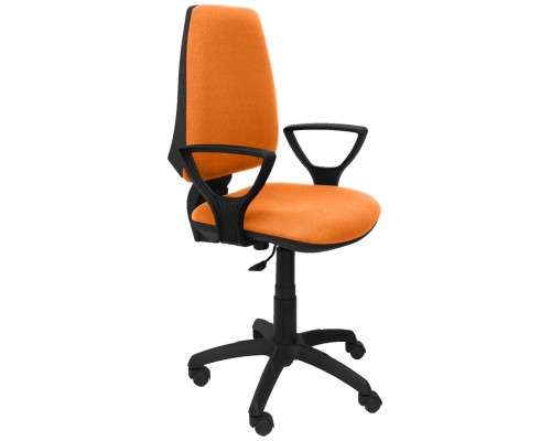 SILLA ELCHE CP BALI NARANJA BRAZOS FIJOS