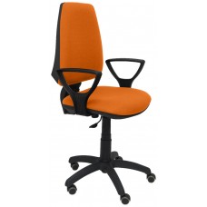 SILLA ELCHE CP BALI NARANJA BRAZOS FIJOS RUEDAS D