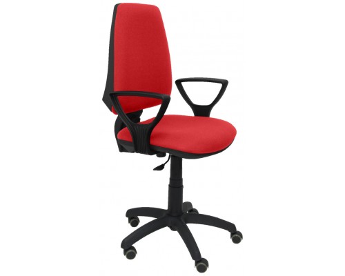 SILLA ELCHE CP BALI ROJO BRAZOS FIJOS RUEDAS DE P