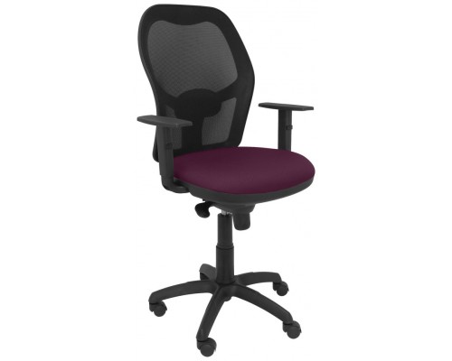 SILLA JORQUERA MALLA NEGRA ASIENTO BALI MORADO