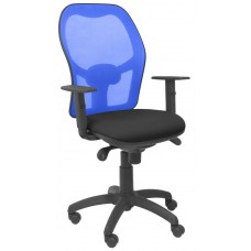 SILLA JORQUERA MALLA AZUL ASIENTO BALI NEGRO