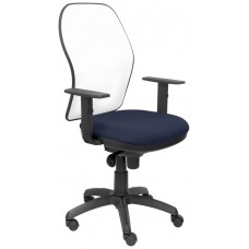 SILLA JORQUERA MALLA BLANCA ASIENTO BALI AZUL MAR