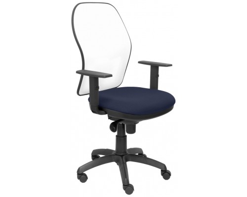 SILLA JORQUERA MALLA BLANCA ASIENTO BALI AZUL MAR