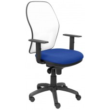 SILLA JORQUERA MALLA BLANCA ASIENTO BALI AZUL