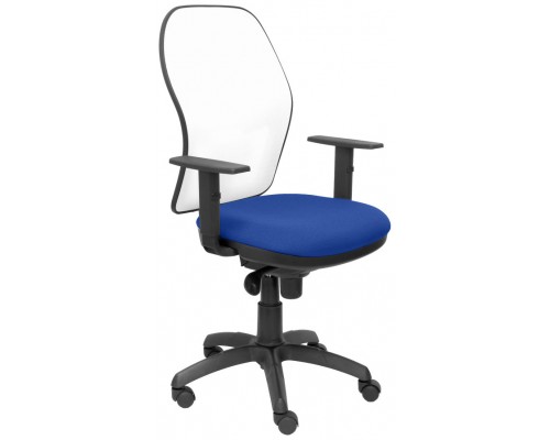 SILLA JORQUERA MALLA BLANCA ASIENTO BALI AZUL