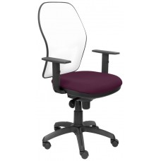 SILLA JORQUERA MALLA BLANCA ASIENTO BALI MORADO