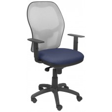 SILLA JORQUERA MALLA GRIS ASIENTO BALI AZUL MARIN