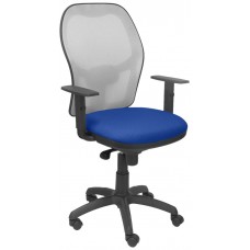 SILLA JORQUERA MALLA GRIS ASIENTO BALI AZUL