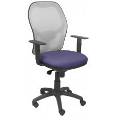 SILLA JORQUERA MALLA GRIS ASIENTO BALI AZUL CLARO