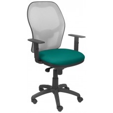 SILLA JORQUERA MALLA GRIS ASIENTO BALI VERDE CLAR