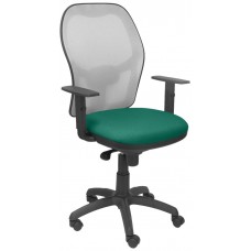 SILLA JORQUERA MALLA GRIS ASIENTO BALI VERDE