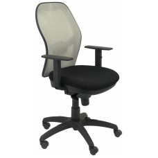 SILLA JORQUERA MALLA GRIS ASIENTO BALI NEGRO