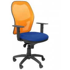 SILLA JORQUERA MALLA NARANJA ASIENTO BALI AZUL