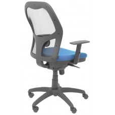 SILLA JORQUERA MALLA NEGRA ASIENTO BALI AZUL MARI