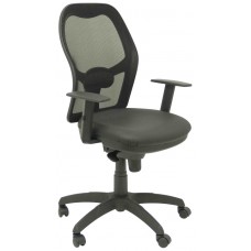 SILLA JORQUERA MALLA NEGRA ASIENTO SIMILPIEL NEGR