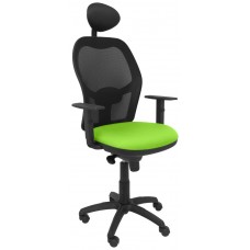 SILLA JORQUERA MALLA NEGRA ASIENTO BALI VERDE PIS