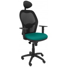 SILLA JORQUERA MALLA NEGRA ASIENTO BALI VERDE CLA