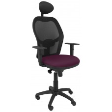 SILLA JORQUERA MALLA NEGRA ASIENTO BALI MORADO CO