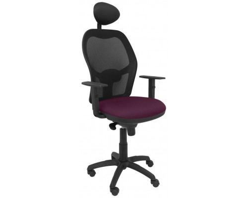 SILLA JORQUERA MALLA NEGRA ASIENTO BALI MORADO CO