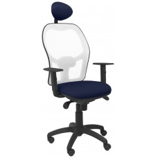 SILLA JORQUERA MALLA BLANCA ASIENTO BALI AZUL MAR