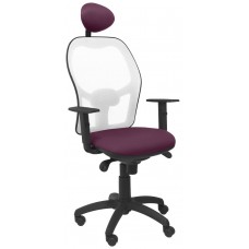 SILLA JORQUERA MALLA BLANCA ASIENTO BALI MORADO C