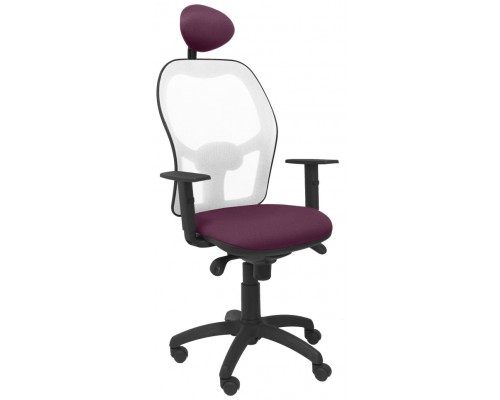 SILLA JORQUERA MALLA BLANCA ASIENTO BALI MORADO C