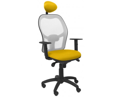 SILLA JORQUERA MALLA GRIS ASIENTO BALI AMARILLO C