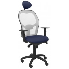 SILLA JORQUERA MALLA GRIS ASIENTO BALI AZUL MARIN