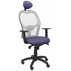 SILLA JORQUERA MALLA GRIS ASIENTO BALI AZUL CLARO