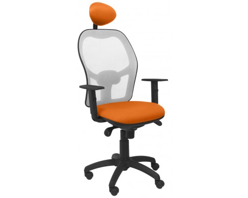 SILLA JORQUERA MALLA GRIS ASIENTO BALI NARANJA CO