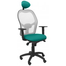 SILLA JORQUERA MALLA GRIS ASIENTO BALI VERDE CLAR