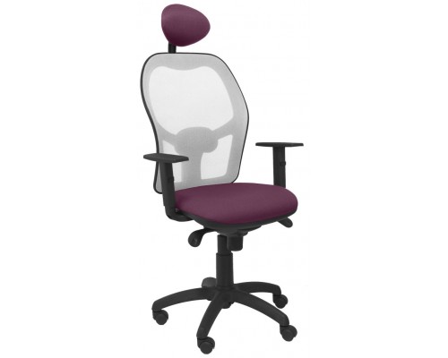 SILLA JORQUERA MALLA GRIS ASIENTO BALI MORADO CON