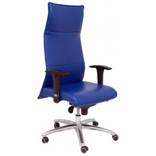 PIQUERAS Y CRESPO Sillon Albacete XL piel azul hasta 160kg