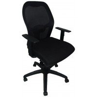 SILLA JORQUERA MALLA NEGRA ASIENTO BALI NEGRO CON