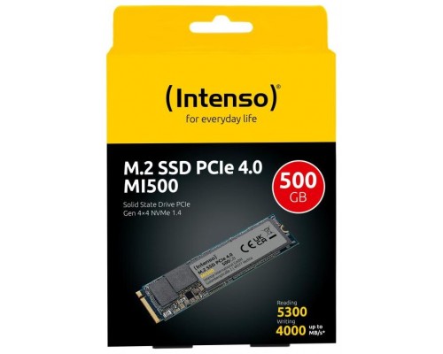 Intenso MI500 SSD 500GB PCIe Gen 4x4 NVME 1.4 - 5300 /