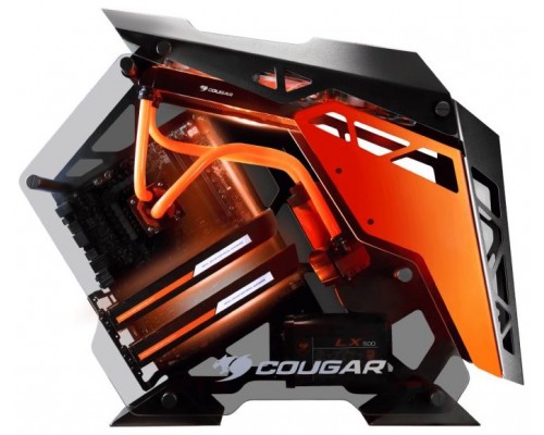 Cougar Caja Miditorre Conquer Cristal Templado