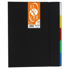 GRAFOPLAS Carpeta 30 fundas extraibles In&Out A4 negro-IR40 GRAFOPLAS Carpeta 30 fundas extraibles In&Out A4 negro